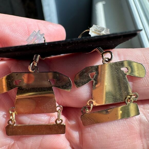 Vintage Excel Energy Telephone Earrings - Picture 2 of 3